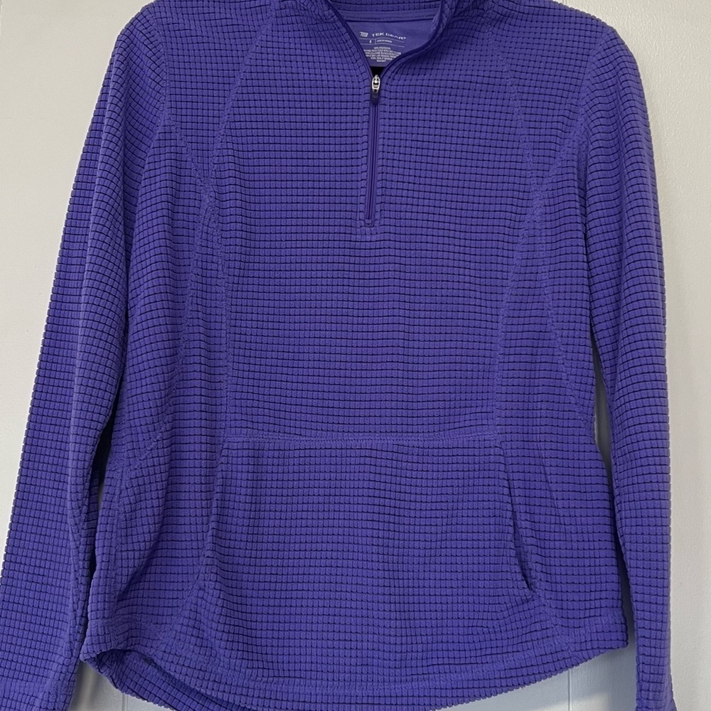 Tek Gear Women's Purple Quarter-Zip Sweatshirt Pullover S21